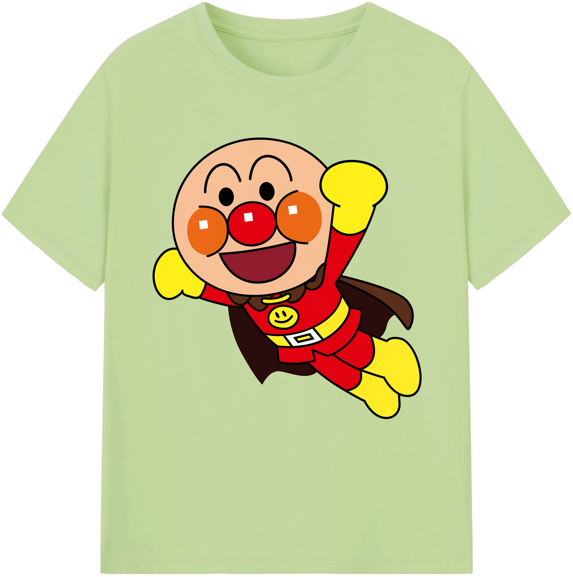 （画像用） アンパンマン Anpanman 綿100％半袖Tシャツ（フロントプリント）